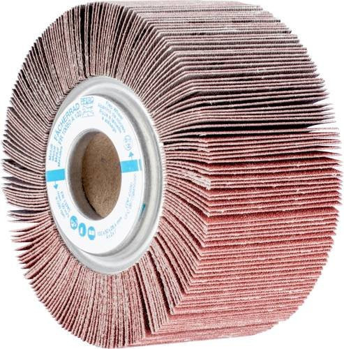 PFERD Lamellenschleifrad FR für universelle Anwendung, Durchmesser: 100 mm, Bohrung: 25,4 mm, Farbe: Braun - Bild 1