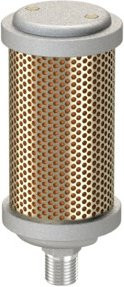 Riegler Hochleistungsschalldämpfer aus Aluminium und verzinktem Stahl in Silber, Anschluss G 1/2 - Bild 1