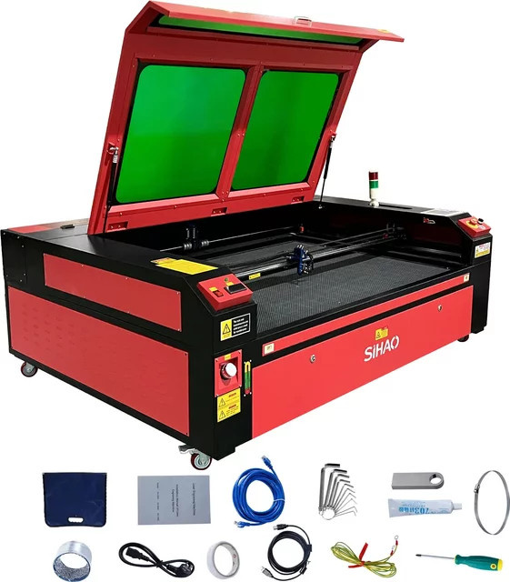 VEVOR Lasergravurmaschine mit 50W-130W Leistung in Rot - Bild 1