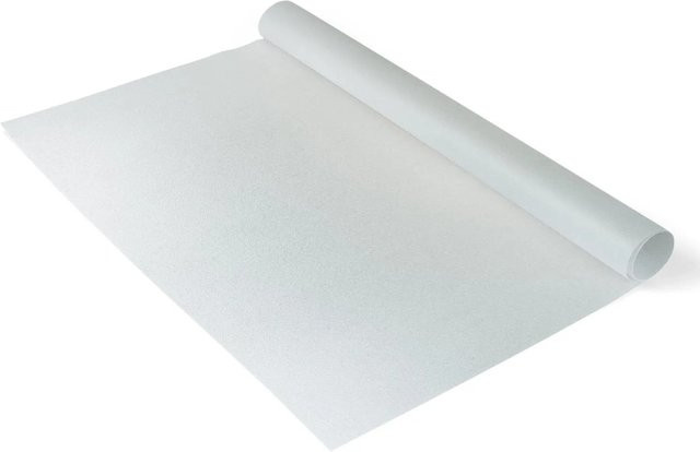Tulup Fensterfolie Milchglasfolie in Weiß mit geometrischem Design, selbstklebend, B: 100 cm, H: 122 cm - Bild 1