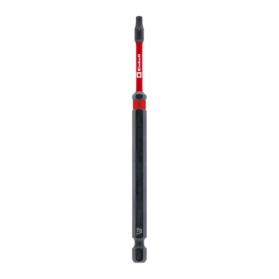 Einhell Impact Bit mit Doppel-Torsion T15 in Rot aus Stahl, Länge: 120 mm - Bild 2