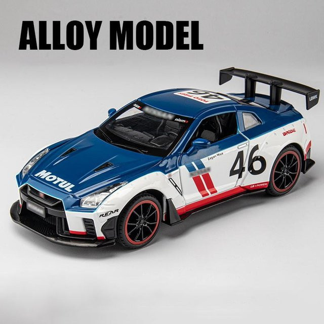 Linyi Skyline Ares Gtr R35, Die-Cast-Modell, 1:24, Metall, Blau, ab 18 Jahre - Bild 1