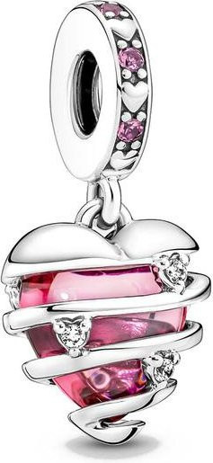 POMOiii Charm Bead, Glow-In-The-Dark Lightbulb Double Dangle, Silber, Weiß, Damen - Bild 1