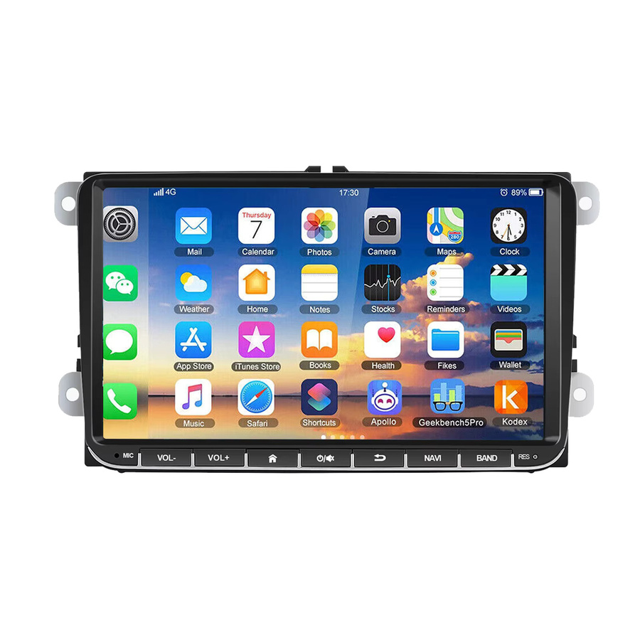 ESSGOO Android 15 Autoradio mit 9 Zoll Display, 4+64G Speicher, GPS, Bluetooth und kabellosem Carplay in Schwarz für VW Golf MK5, Passat, Polo, Touran, Caddy, EOS und Jetta - Bild 8