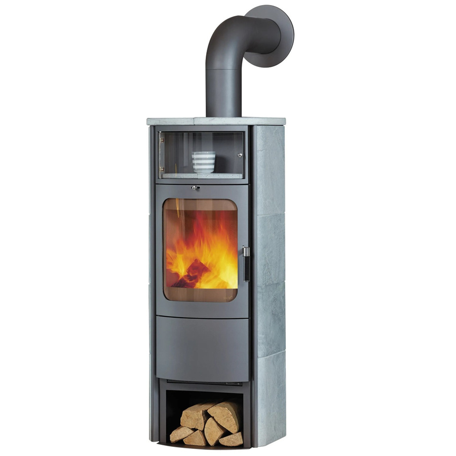 Hark Opera B Grande Kaminofen aus Naturstein in Grau mit 5 kW Leistung und Automatik - Bild 2