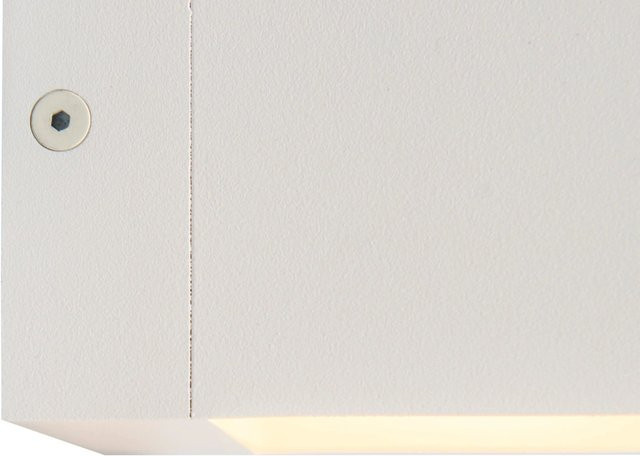 QAZQA Moderne Wandleuchte aus Aluminium in Weiß mit dimmbarer Up-Down Lichteffekt-Kapsel Design - Bild 1