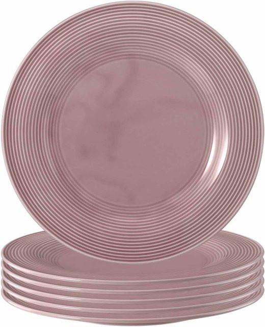 Seltmann Weiden Speiseteller Beat Color Glaze Pink aus Porzellan 6er Set Durchmesser: 27,7 cm - Bild 1
