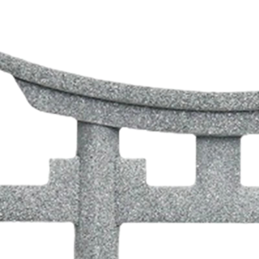 Kesoto Japanisches Torii-Tor Aquarium-Dekoration aus PVC in Grau als Landschaftsornament und Versteckhöhle - Bild 4