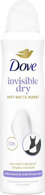Dove Invisible Dry Antitranspirant Spray, 150 ml, Unisex - Bild 1