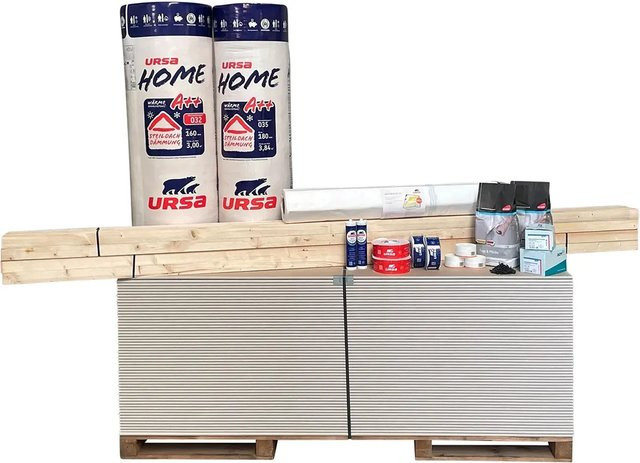 OBI Dachausbau-Komplettpaket WLG 035 180 mm in Weiß - Bild 1