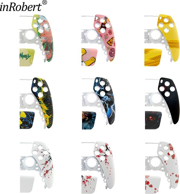inRobert Limited Edition Cartoon Frontabdeckung für PS5 Controller Shell Gehäuse Ersatz, Multicolour, kompatibel mit BDM-010/020/030/040/050 - Bild 1