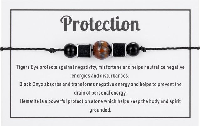 Rinhoo Armband, Kristall, Perle, Schwarz, Unisex - Bild 1