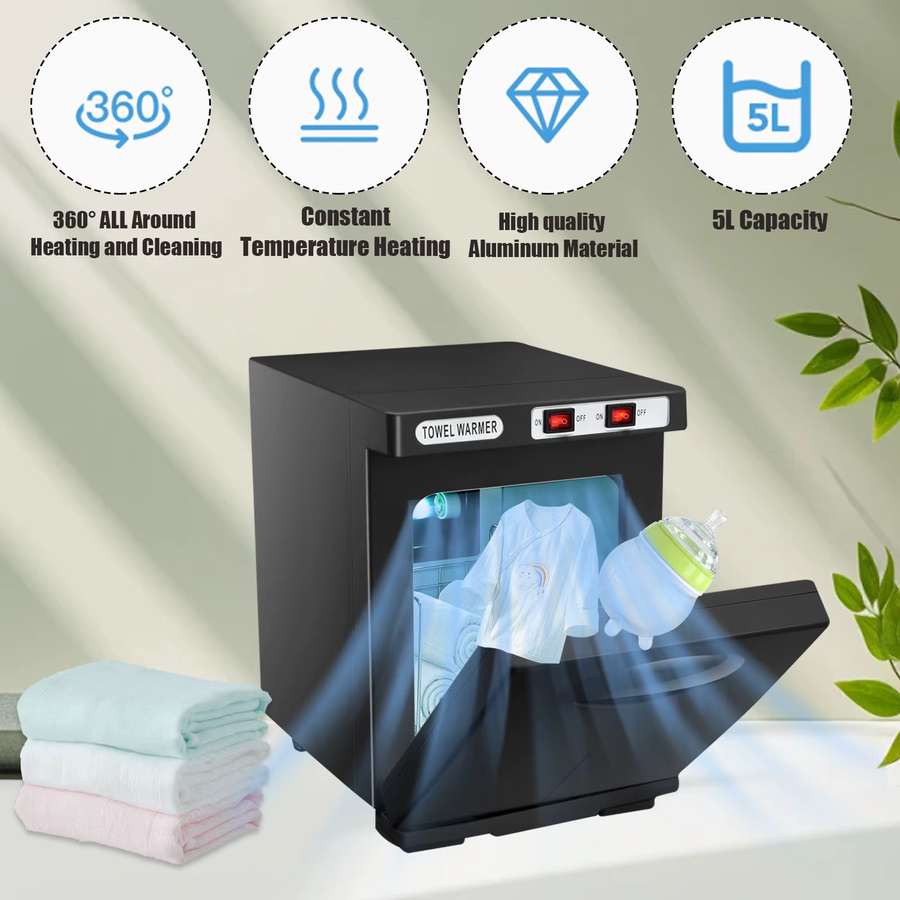 Betuyoo 3-in-1 UV-Ozon-Handtuchsterilisator-Schrank mit Wärme, 150W, 5L, für Spa und Nagelstudio - Bild 3