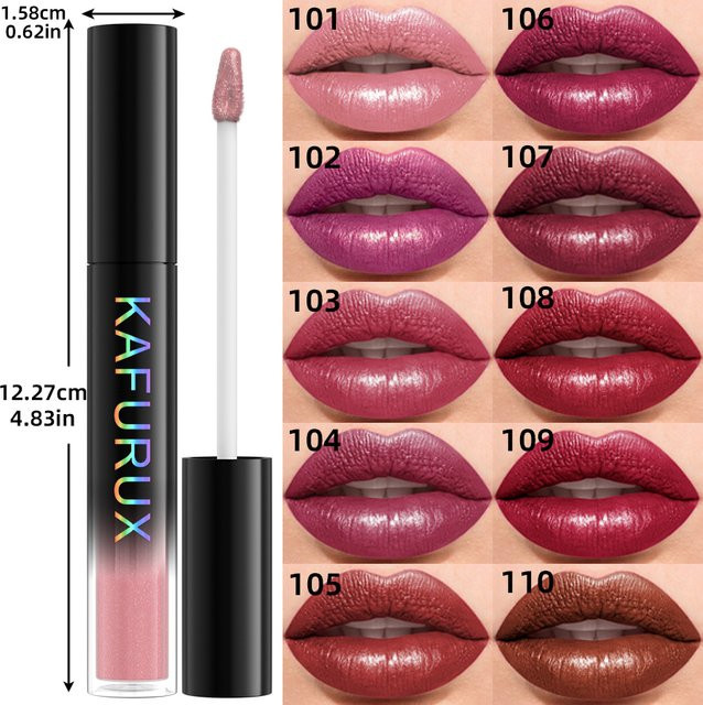 KAFURUX Lipgloss, pink, schimmernd, Damen - Bild 1