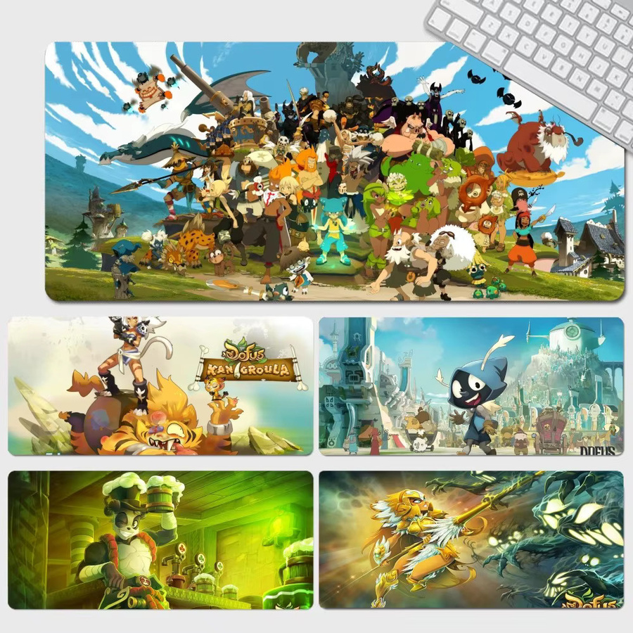 Dofus INS Tide Gaming Mauspad und Schreibtischunterlage im Cartoon Anime Design, Mehrfarbig - Bild 5
