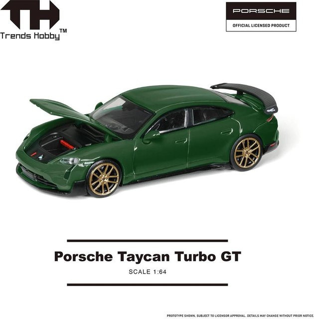 Trends Hobby Porsche Taycan Turbo GT, 1:64, Legierungsauto, ab 14 Jahren - Bild 1