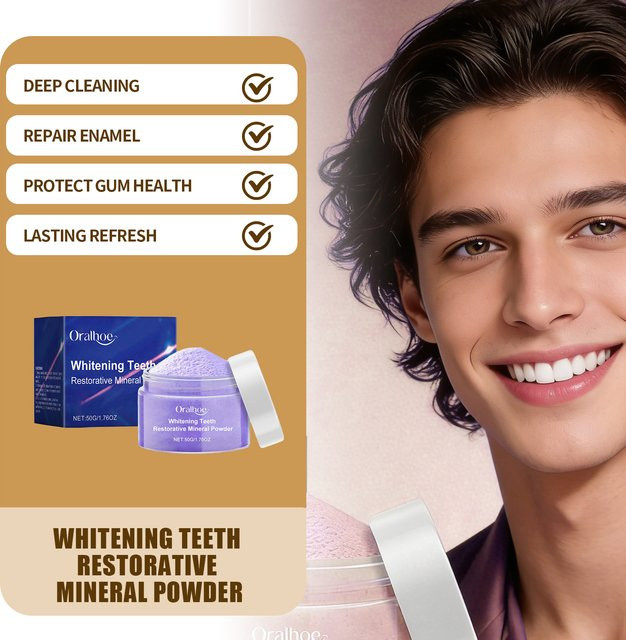 Oralhoe Zahnaufhellungspulver, Lila, Unisex - Bild 1