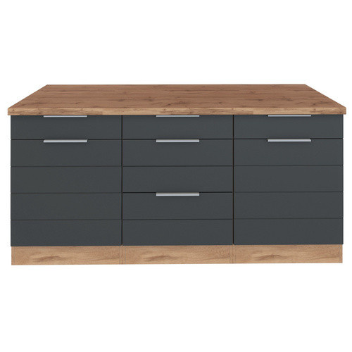 Unterschrank Faro von HELD MÖBEL in Grau aus Holzwerkstoff, B/H/T: 180 x 86 x 60 cm - Bild 1