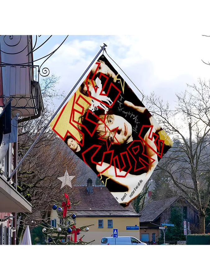 MINISO Wandbehang Rock Band THE C-CURE Cartoon Flagge Science Fiction Wanddeko - Bild 7