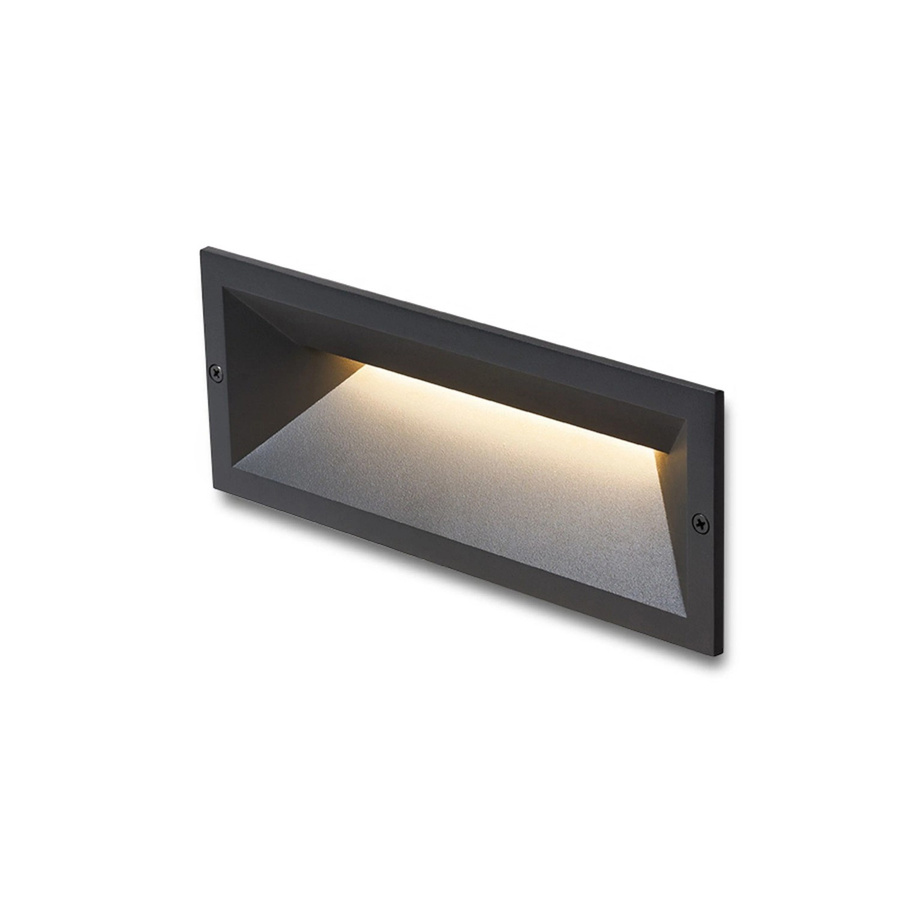 Rendl Ragg LED Aussenleuchte Schwarz IP65 für Treppen und Gehwege mit warmweißem Licht 12 W - Bild 2