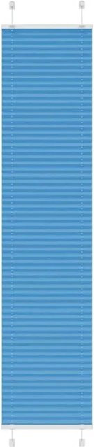 vidaXL Plissee Blau semi-transparent aus Polyester, Breite: 40 cm, Höhe: 200 cm - Bild 1