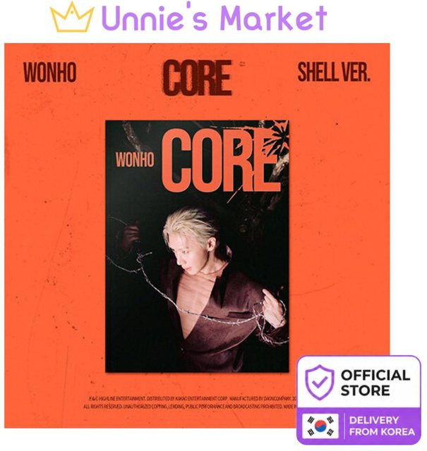 WONHO CORE Shell ver. EP-Album in Rot mit Gratisgeschenk - Bild 1