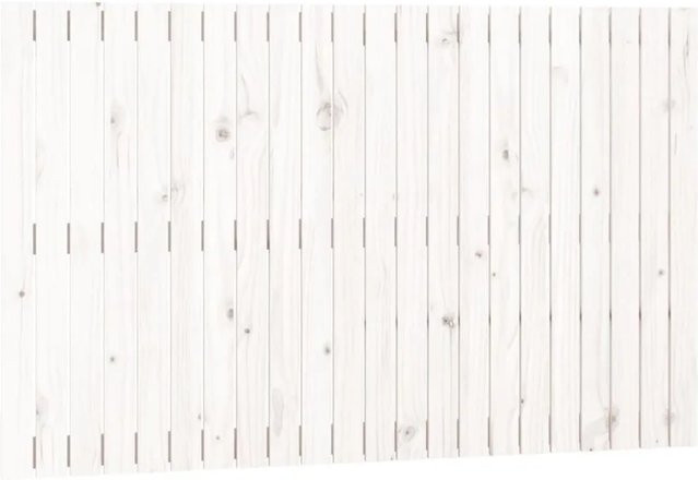 vidaXL Wand-Kopfteil aus massivem Kiefernholz in Weiß, B/H: 140 x 90 cm, Tiefe: 3 cm - Bild 1