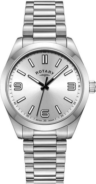 Rotary Herrenuhr Sport, Quarz, Edelstahl, Saphirglas, 40 mm, 7 ATM - Bild 1