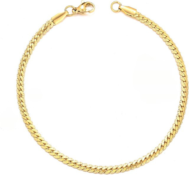 MAGIC ZONE Armband, Schlangenkette, Edelstahl, Gold, Silber Farbe, Unisex - Bild 1