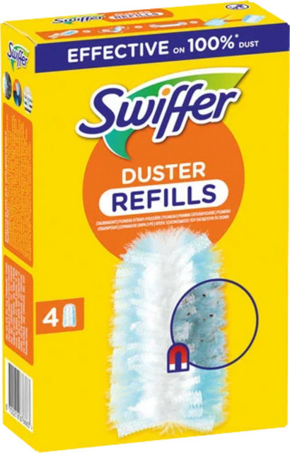 Swiffer Duster Refills Staubmagnet Tücher Nachfüll-Pack 4 Stück Weiß - Bild 1