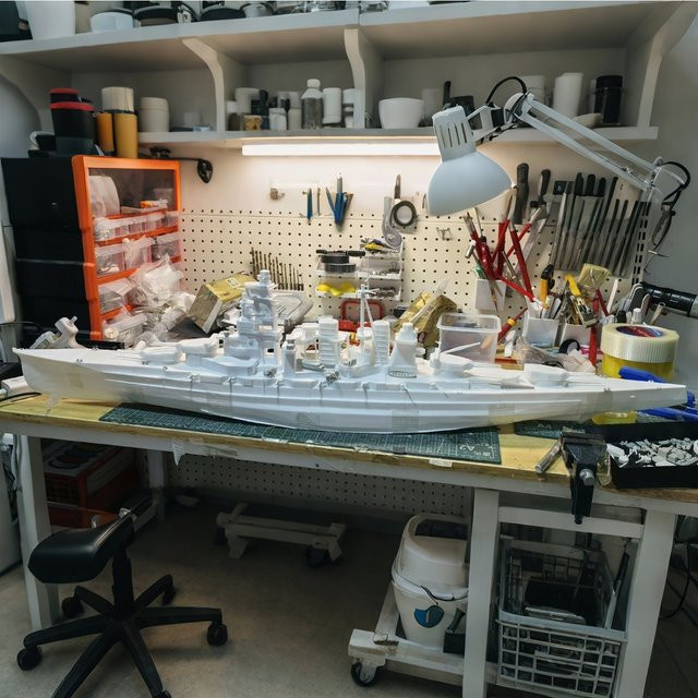 AT 99 MODEL Kongo WWII Schlachtschiff, RC Boot, Modellbausatz, 1:200 - Bild 1