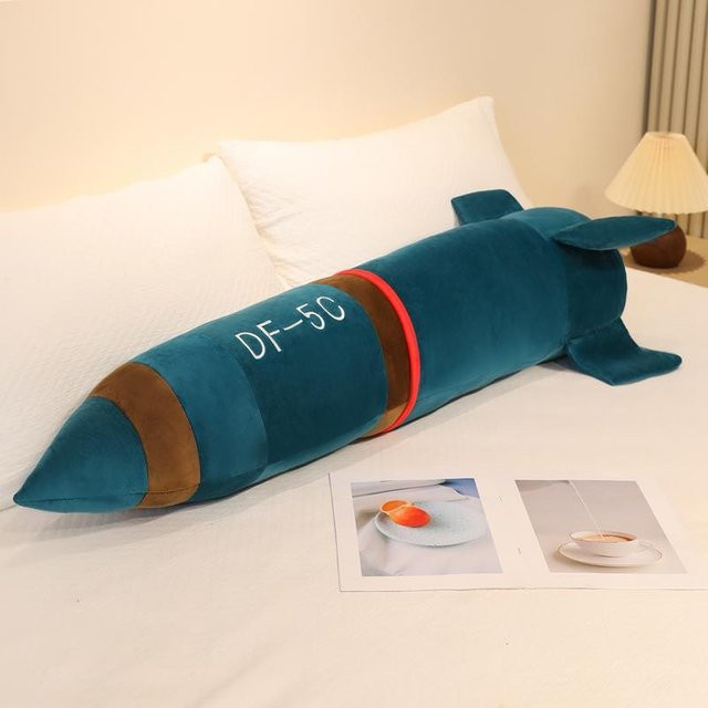 Yiran toy Interkontinentale Strategische Atomraketen Plüschkissen, Braun Grün, ab 14 Jahren - Bild 1