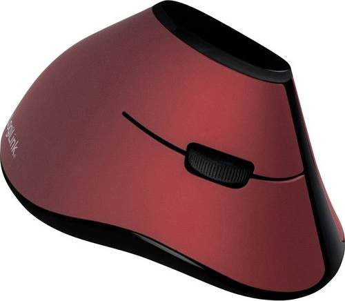 LogiLink ID0159 Ergonomische Funkmaus mit optischem Sensor in Schwarz und Rot, 5 Tasten, 1200 dpi - Bild 1