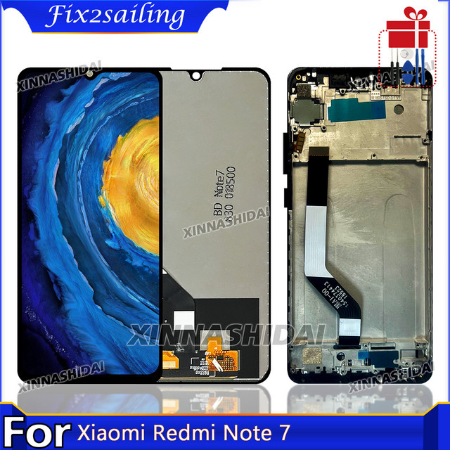 Xiaomi Redmi Note 7 LCD Display Bildschirm mit Touch Digitizer Montage Ersatz in Schwarz für M1901F7G M1901F7H M1901F7I - Bild 1