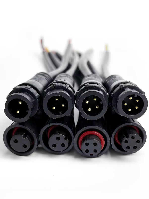 Wasserdichter M12 IP67 Kabelstecker mit Schnellverschluss für LED-Streifen, schwarz, Länge: 20 cm - Bild 7