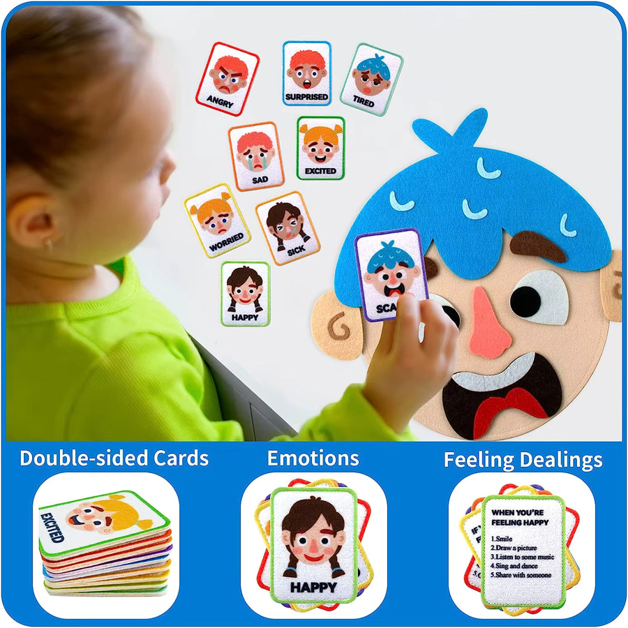LOLOTREE Soziales emotionales Lernspielzeug, lustige Gesichter, Spiele - Bild 3