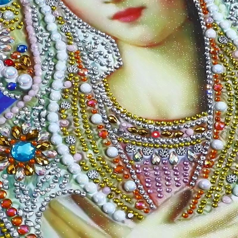 FIYO Diamantmalerei Jungfrau Maria religiöses Mosaik in Multicolour, B/H: 40 x 50 cm - Bild 1