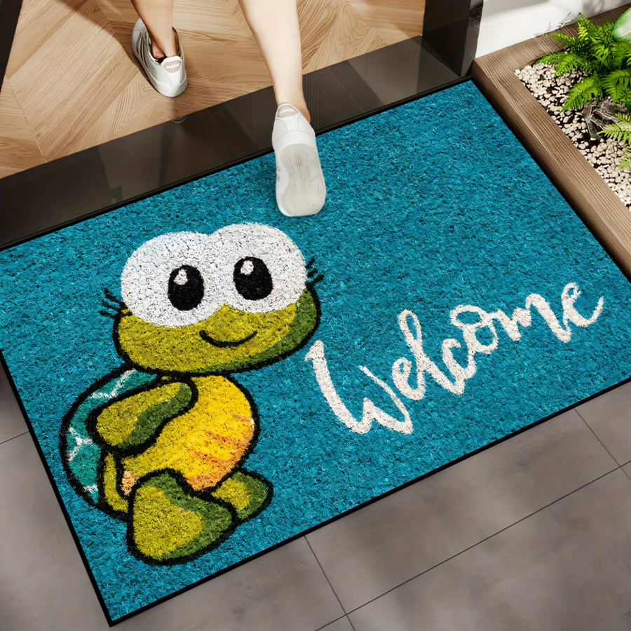 VIKAMA Schildkröten-Teppich mit Kinder-Motiv für Wohnzimmer, Küche oder Schlafzimmer, Rechteckig, B/T/H: 60 x 40 x 1 cm - Bild 5