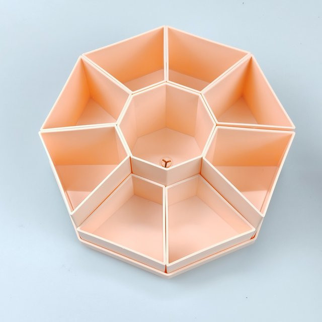 Multifunktionaler rotierender Stifthalter aus Kunststoff mit abnehmbarem Gitter für deinen Schreibtisch in Blau oder Pink - Bild 1