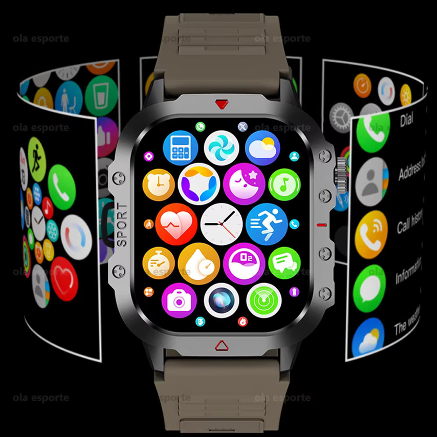 Ola Esporte Smartwatch, Grün, Unisex, Bluetooth, Wasserdicht - Bild 4