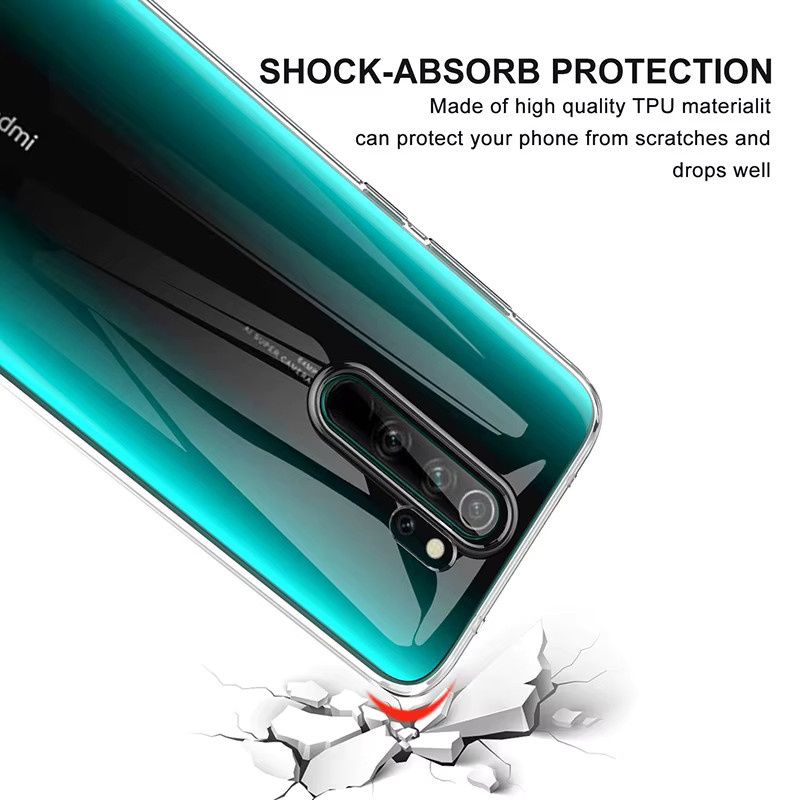 Stoßfeste Handyhülle für Xiaomi Redmi Note 8 Pro 9 10 11 Pro mit transparenter Rückseite - Bild 6