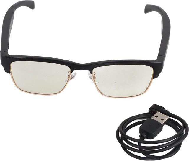 Smart Bluetooth Brille P5 mit Luftleitung, Stereo-Sound, HD-Anrufen und Rauschunterdrückung, wasserdicht, Touch-Schalter, Gold - Bild 1