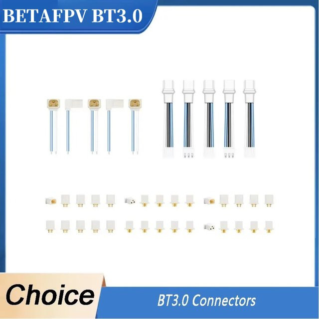 BETAFPV BT3.0 2S Batterie-Balancer-Ladeanschluss, 3-polig, ultraleicht, Farbe: Weiß - Bild 1