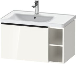 Duravit Waschtischunterschrank D-Neo Wandhängend in Schwarz/Weiß Hochglanz B/T/H: 78,4 x 45,2 x 44,0 cm - Bild 1
