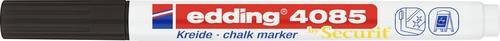Edding Kreidemarker 4085 Schwarz mit 1-2 mm Strichbreite für glatte Oberflächen - Bild 1