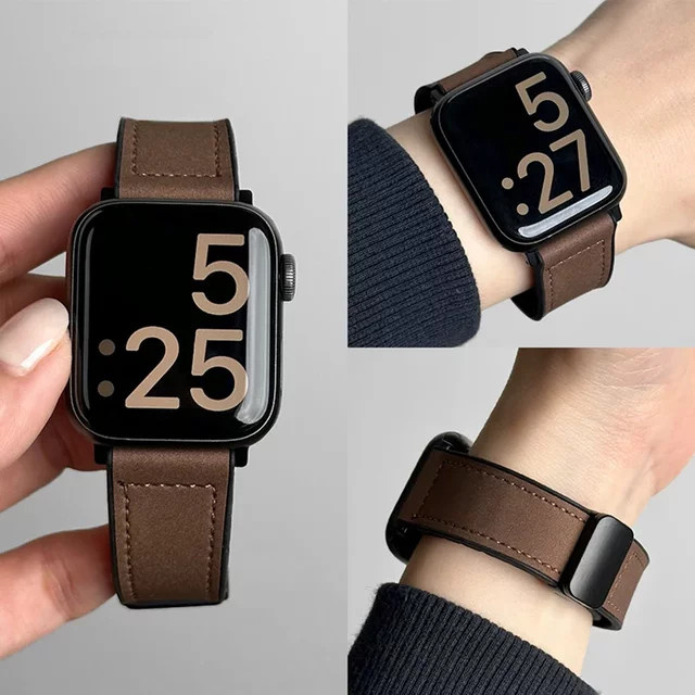 SNQP Uhrenarmband Leder, Silikon, Unisex - Bild 1