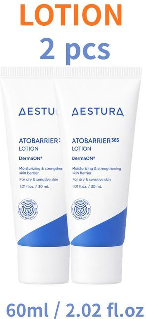 AESTURA Atobarrier365 Creme & Lotion, 2x 30 ml, mit Ceramid, für trockene und empfindliche Haut - Bild 1