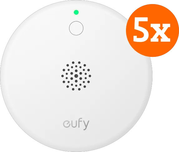 eufy Rauchmelder E10 5er-Pack in Weiß - Bild 1