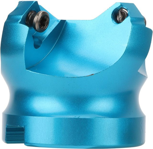 Koogeelife Planfräser 4-Flöten-Fräskopf für CNC-Drehmaschinen zur Metallbearbeitung in Blau aus Aluminium - Bild 1