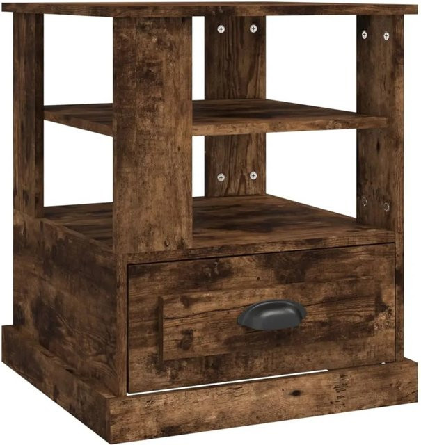 vidaXL Beistelltisch aus Holzwerkstoff in Räuchereiche, Braun, B/T/H: 50 x 50 x 60 cm - Bild 1